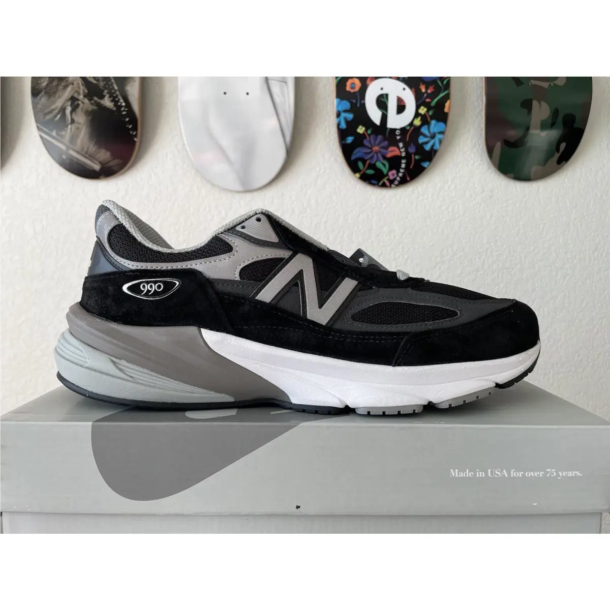 New Balance shoes - M990BK6 - M990BK6 - BLACK/WHITE (UPC: 195907022412) 3
