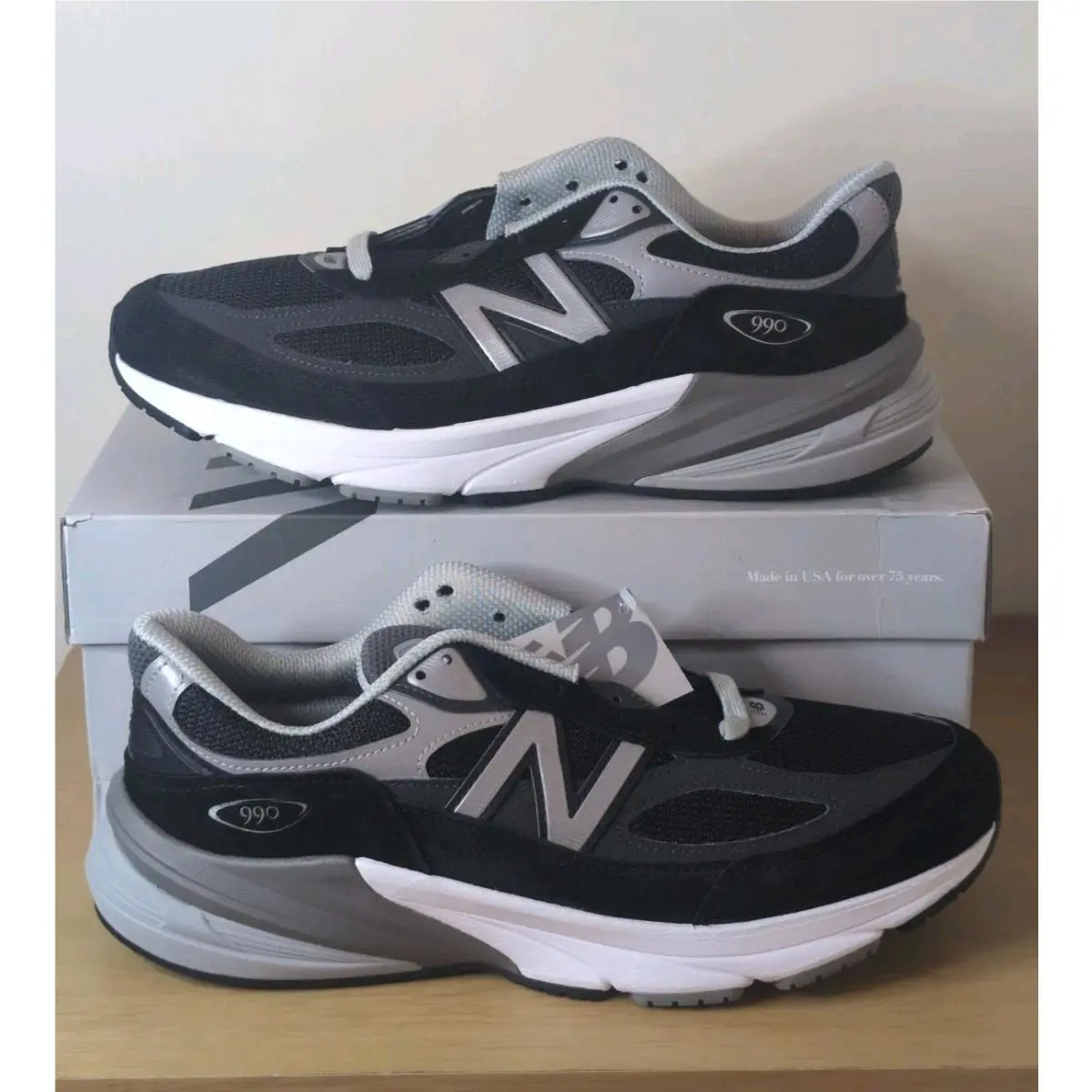 New Balance 990v6 Black/silver M990BK6 Men’s Size US 11.5