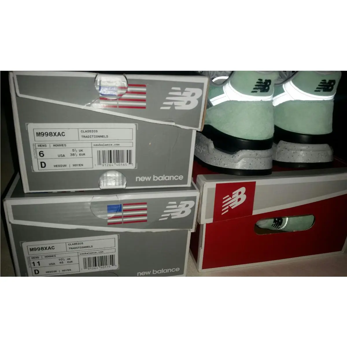 New Balance shoes - New Balance 998 - Mint Green Gray Black (UPC: 190737707867) 4