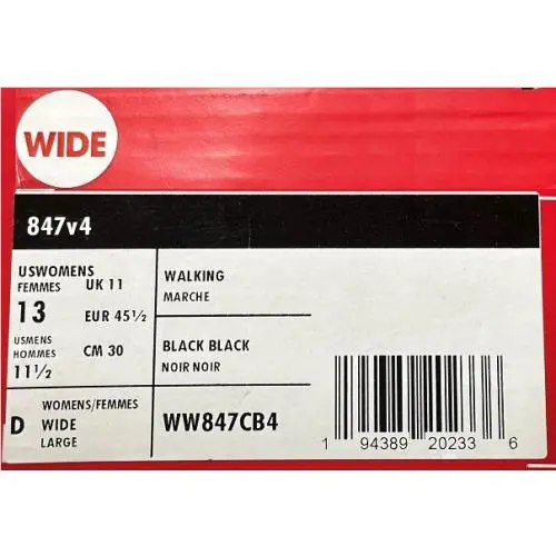 New Balance shoes - New Balance 847 - Ww847cb4 - Black (UPC: 194389202336) 0