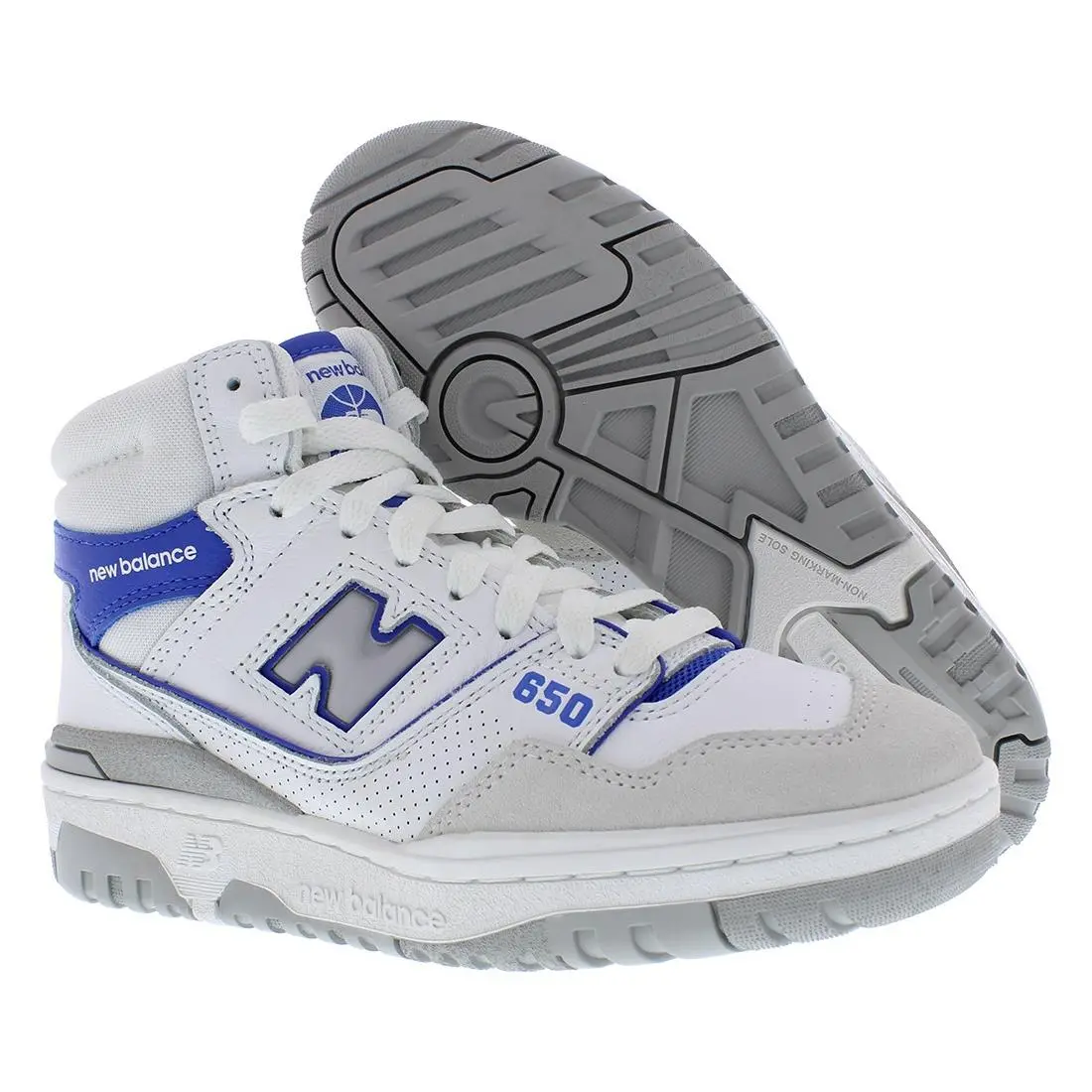 New Balance 650 Unisex Shoes Size 8 Color: White/marine Blue/angora