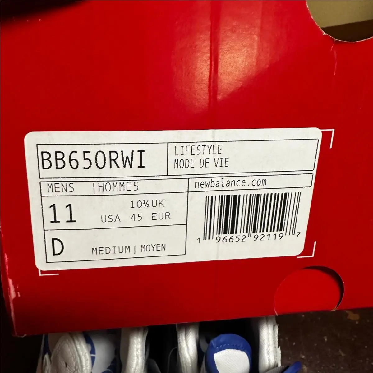 New Balance shoes - New Balance 650 - BB650RWI - White (UPC: 196652921197) 4