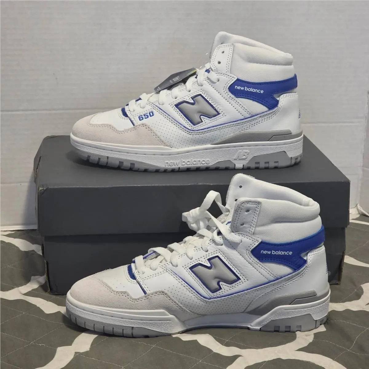 New Balance shoes - New Balance 650 - BB650RWI - White/Marine Blue (UPC: 196652921128) 0