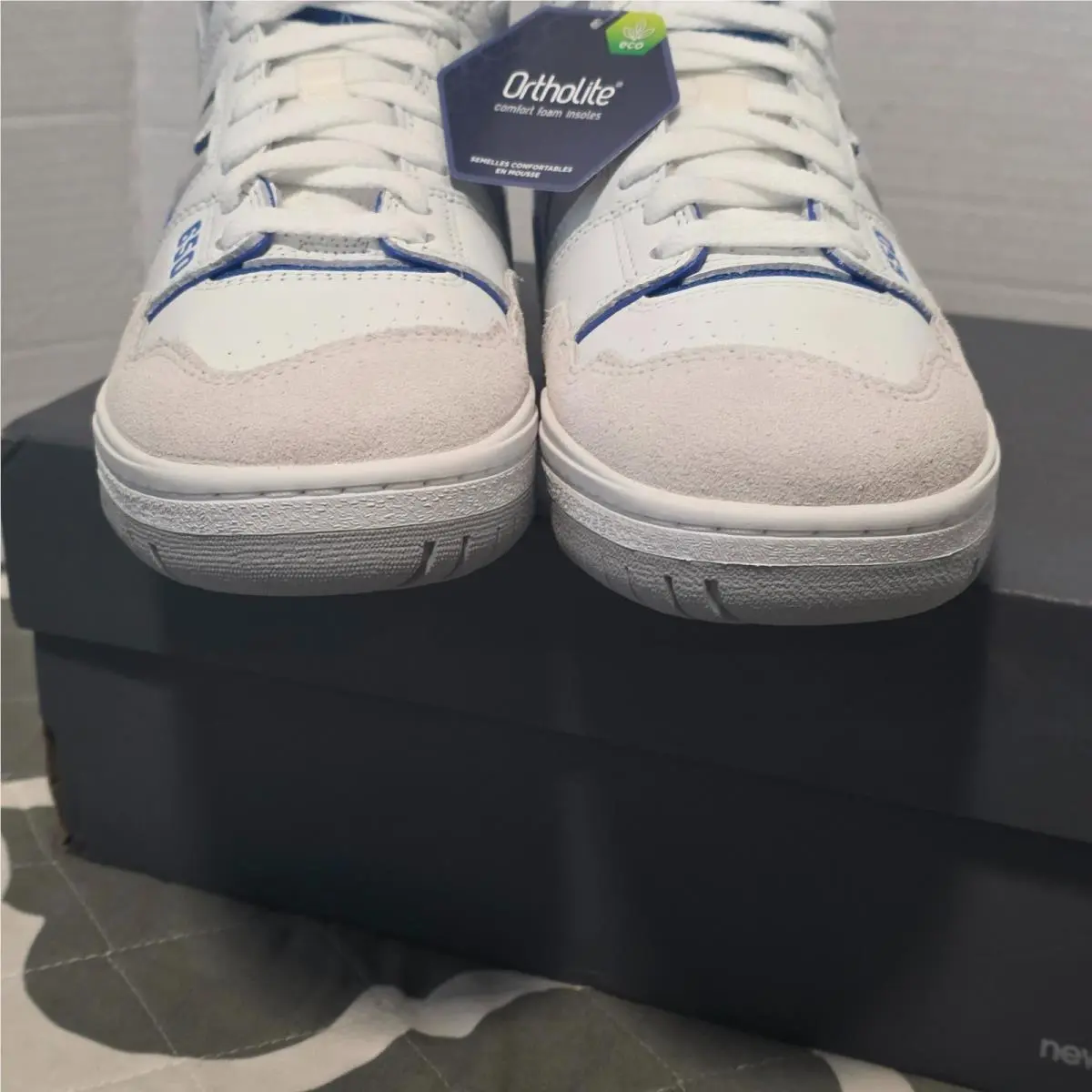 New Balance shoes - New Balance 650 - BB650RWI - White/Marine Blue (UPC: 196652921128) 2