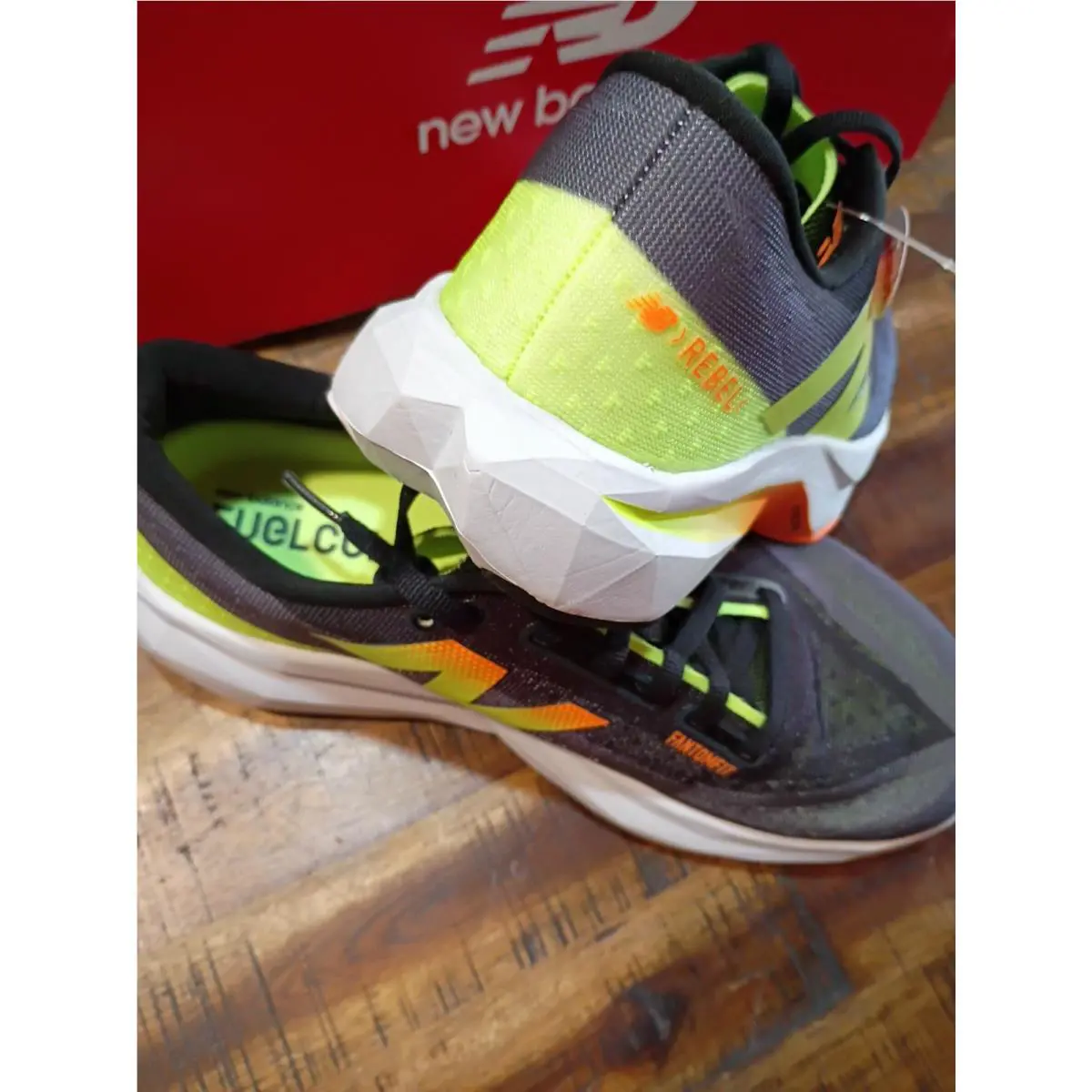 New Balance shoes - New Balance FuelCell Rebel - FuelCell Rebel - WFCXCG4 - black yellow orange 3