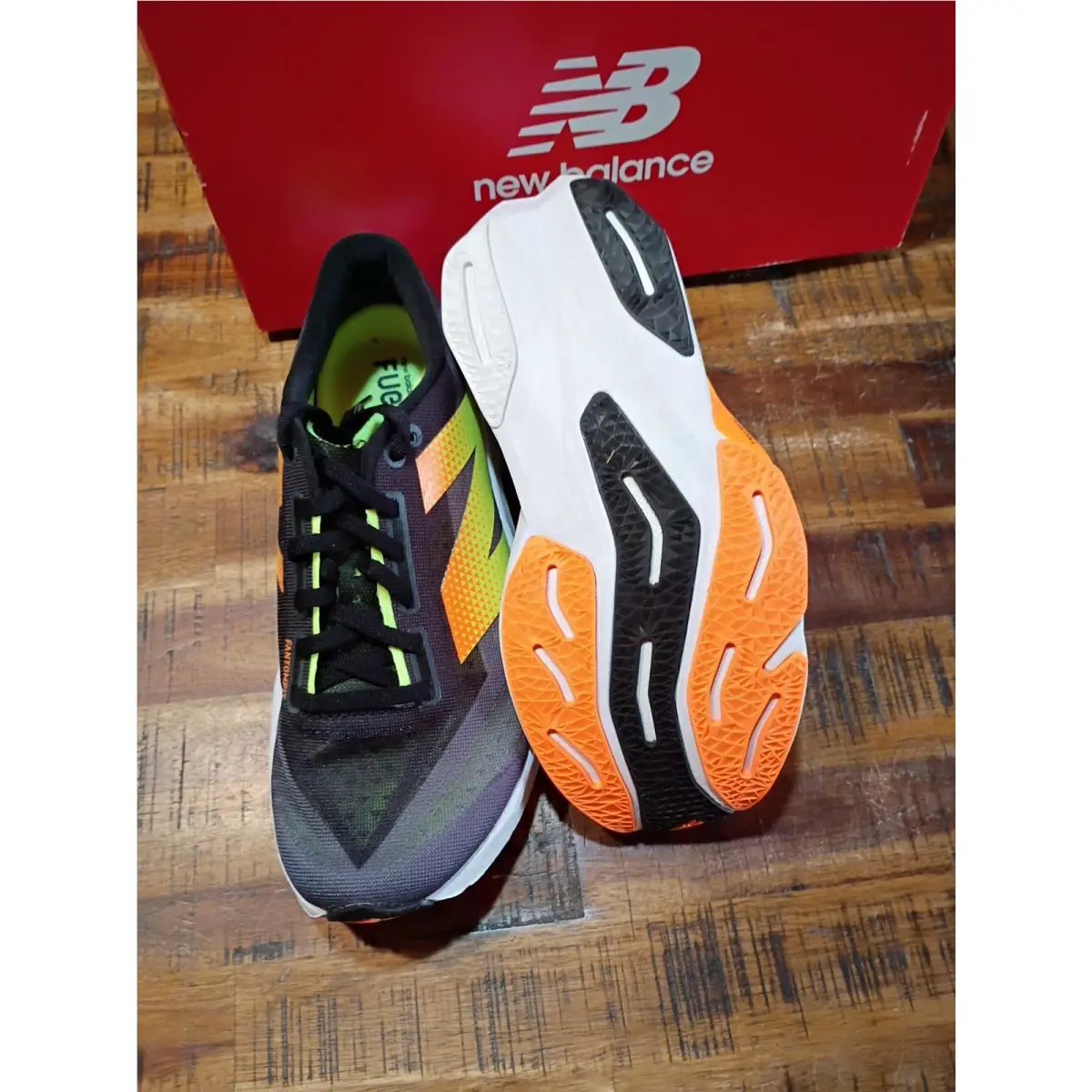 New Balance shoes - New Balance FuelCell Rebel - FuelCell Rebel - WFCXCG4 - black yellow orange 5
