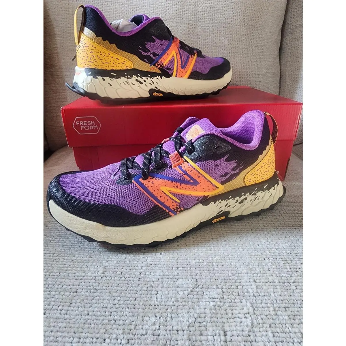 New Balance shoes - New Balance Fresh Foam Hierro - Hierro V7 - Blackout purple/Black (UPC: 195907623077) 1