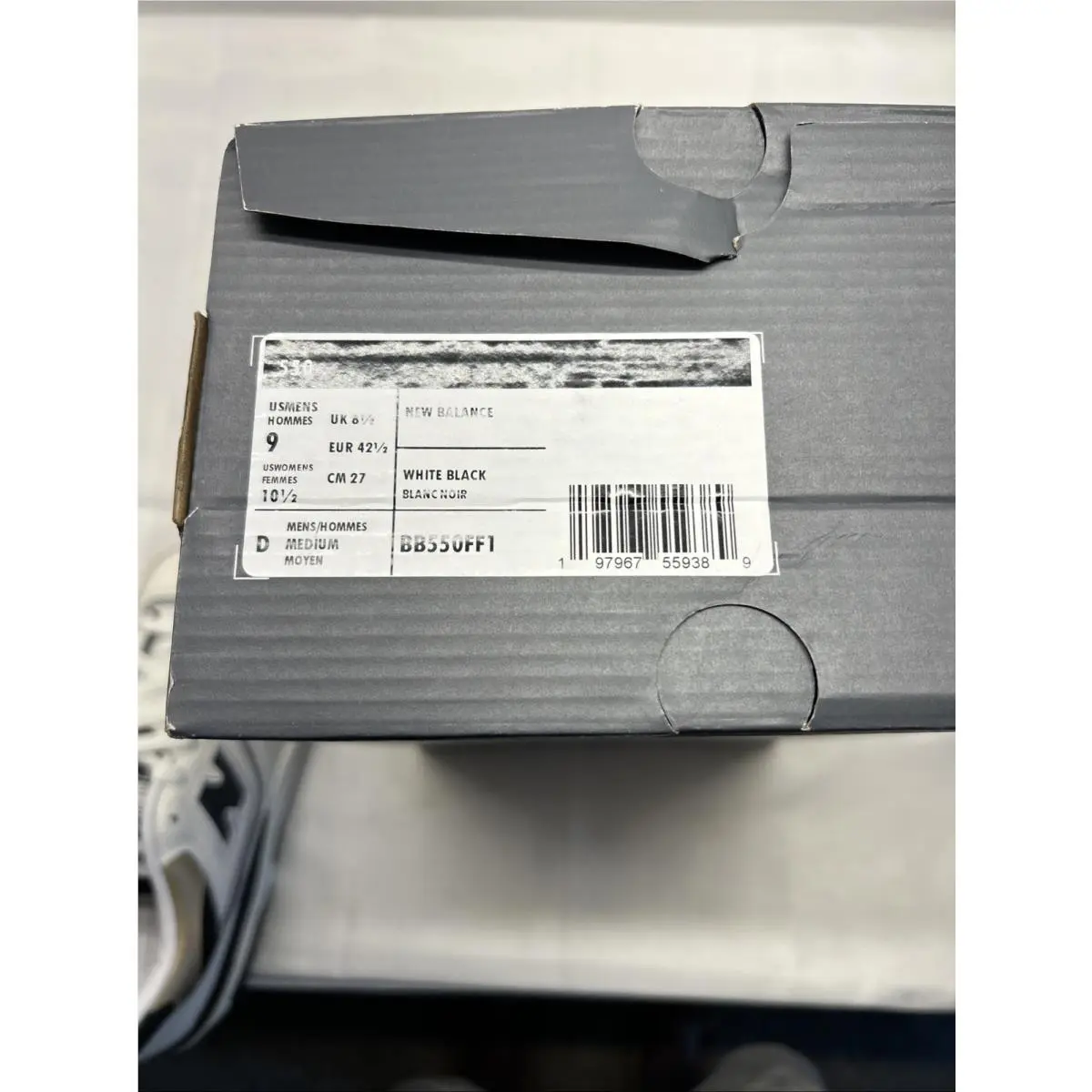 New Balance shoes - New Balance 550 - BB550FF1 - White Black Gold 9