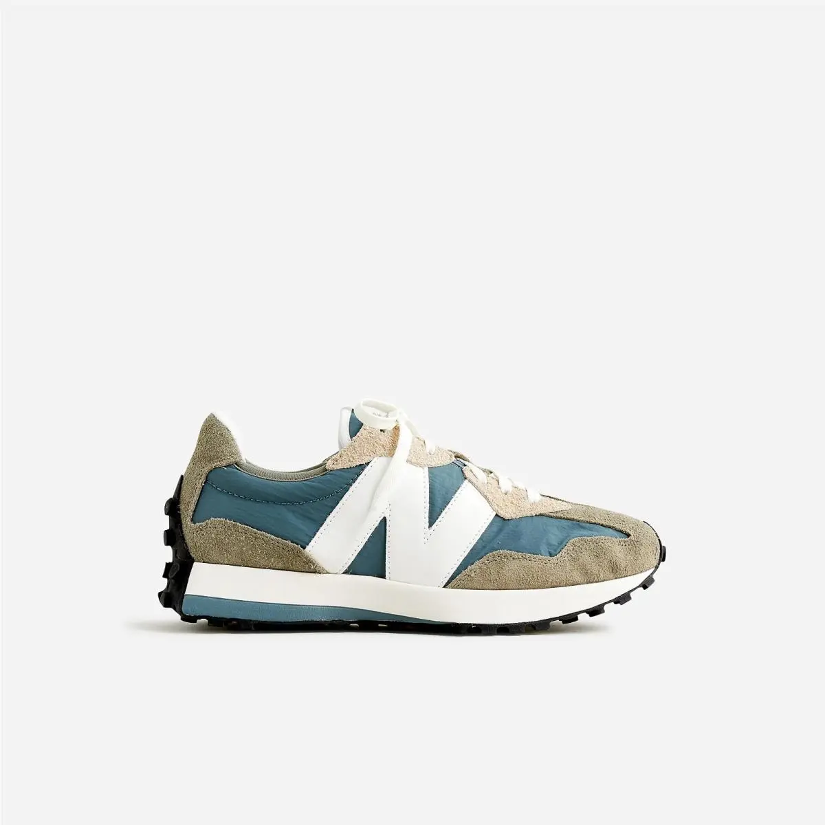 New Balance J Crew Men`s 327 Central Park Sneakers Shoes Vetiver/trooper 8.5