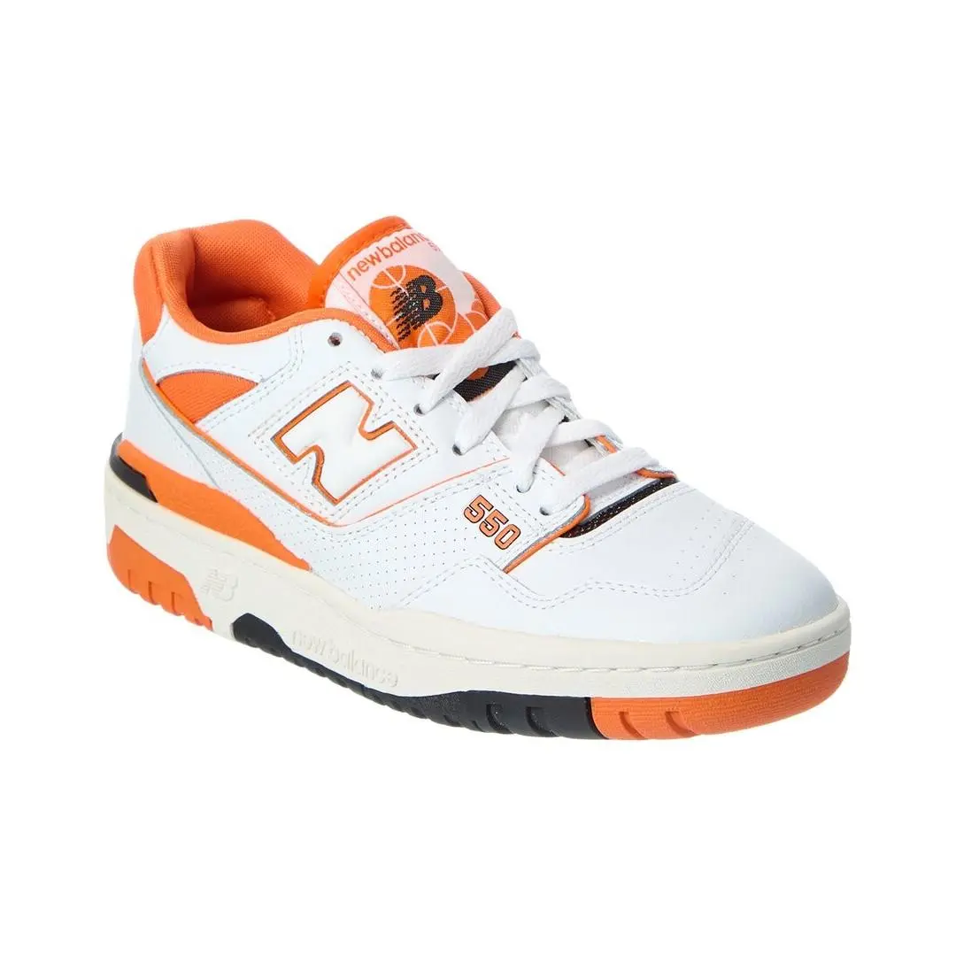 New Balance 550 Leather Sneaker Orange 4.5