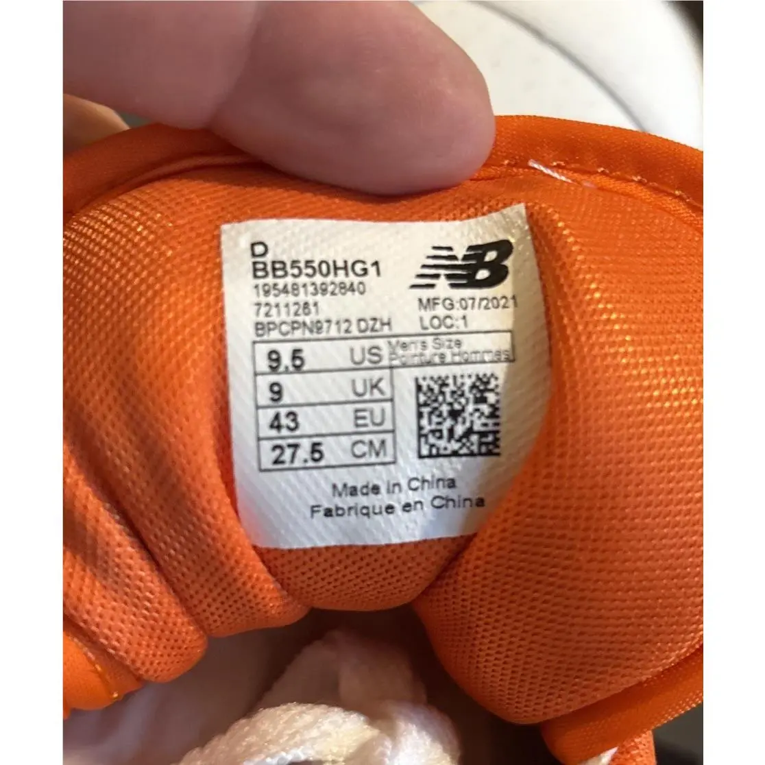 New Balance shoes - New Balance 550 - BB550HG1 - Orange 7