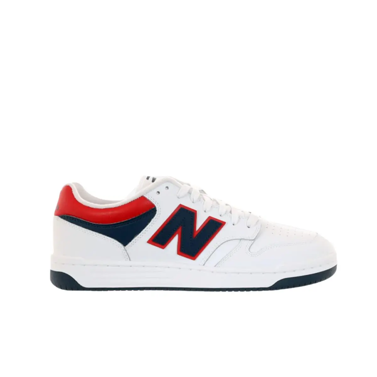 New Balance shoes - New Balance BB480 V1 - BB480LNR - White/Natural Indigo/Team Red (UPC: 196652224250) 1