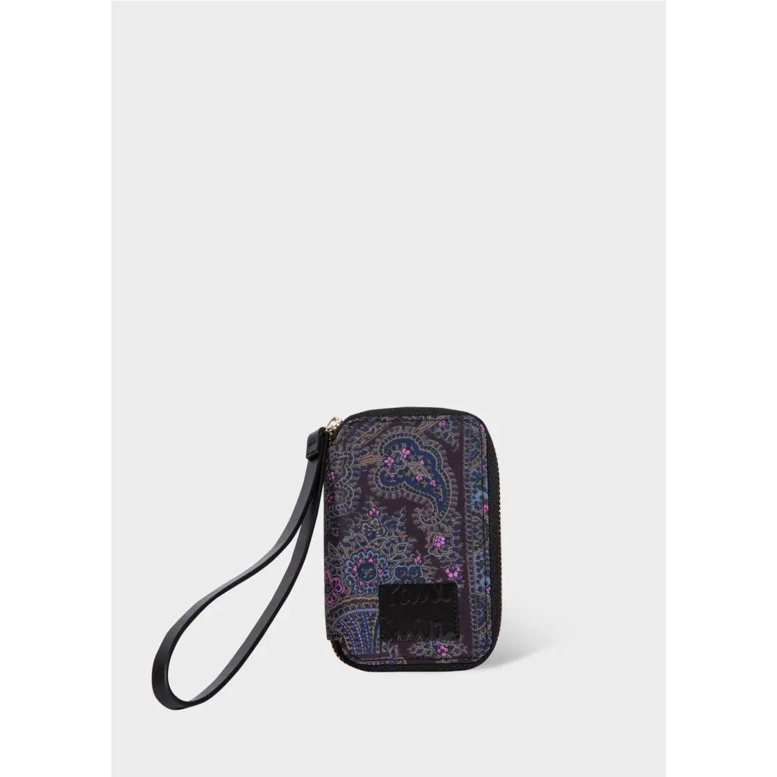Paul Smith Zip Around Paisley Wristlet Cardholder