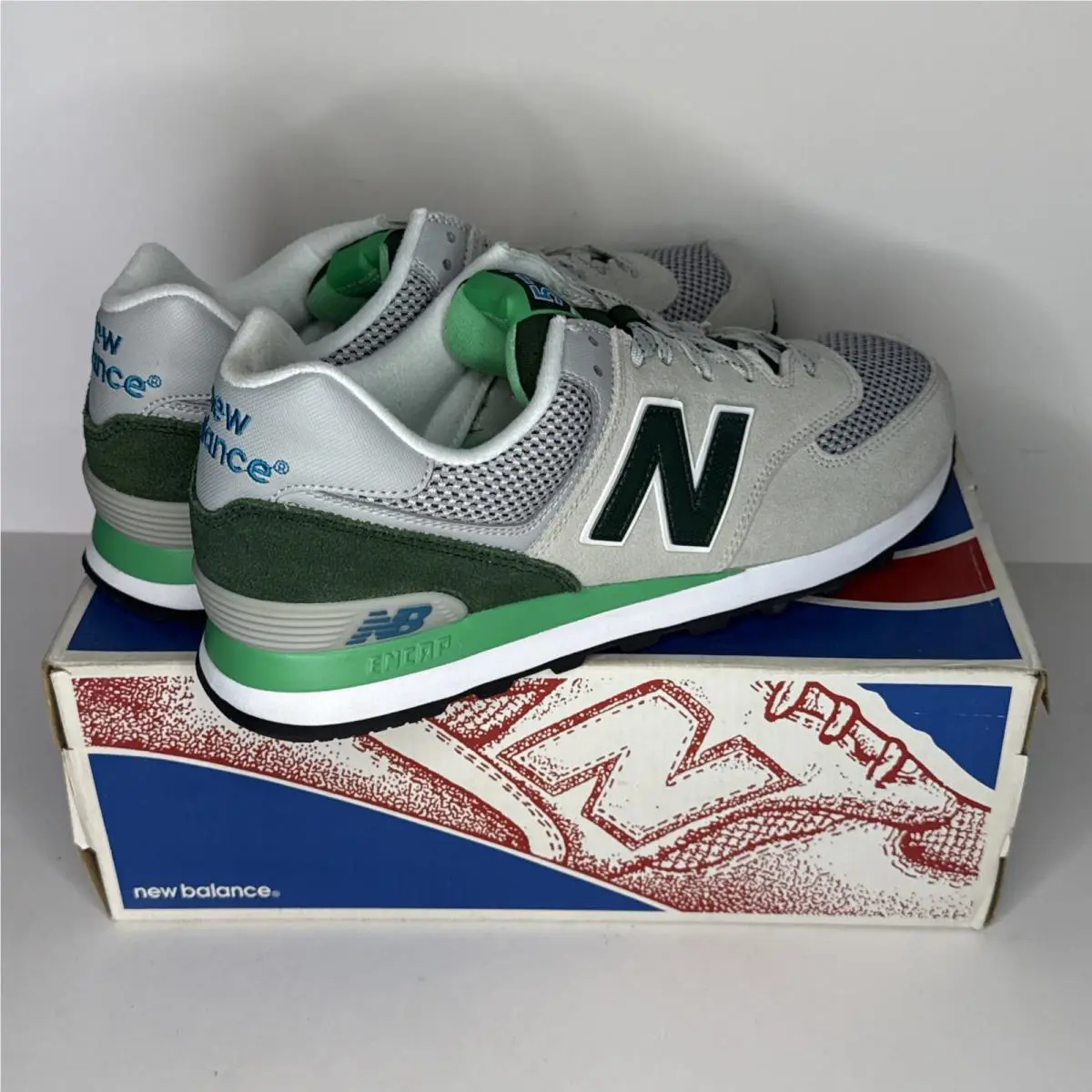 New Balance shoes - 574 - ML574UTC - Gray / Green (UPC: 889969169610) 2