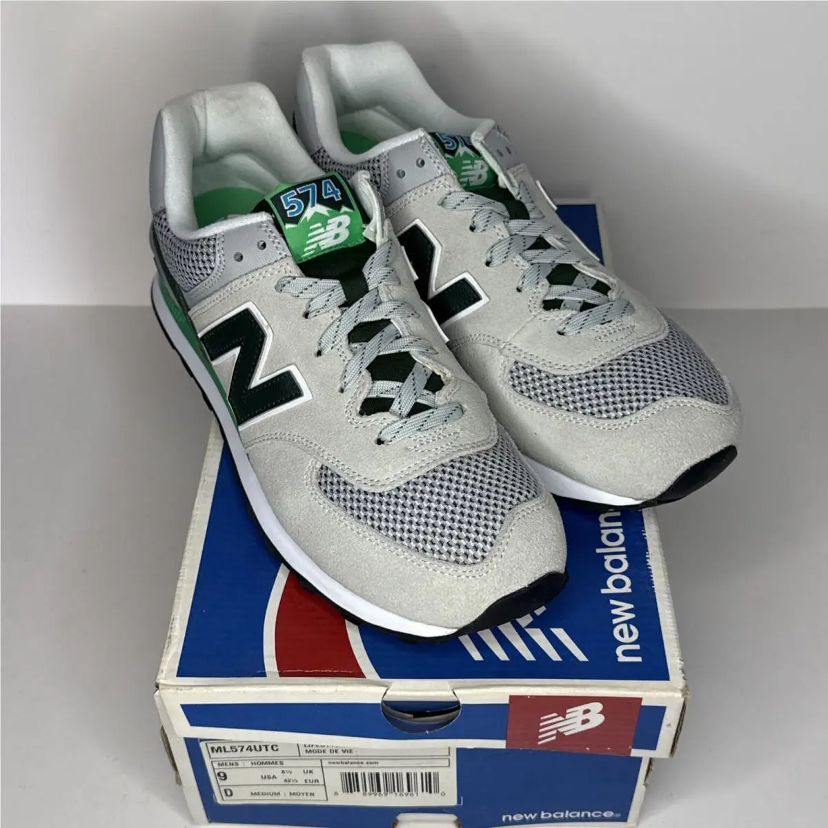 New Balance shoes - 574 - ML574UTC - Gray / Green (UPC: 889969169610) 4