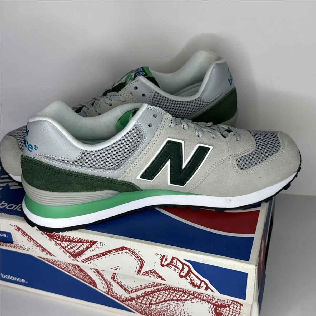 New Balance shoes - 574 - ML574UTC - Gray / Green (UPC: 889969169610) 7