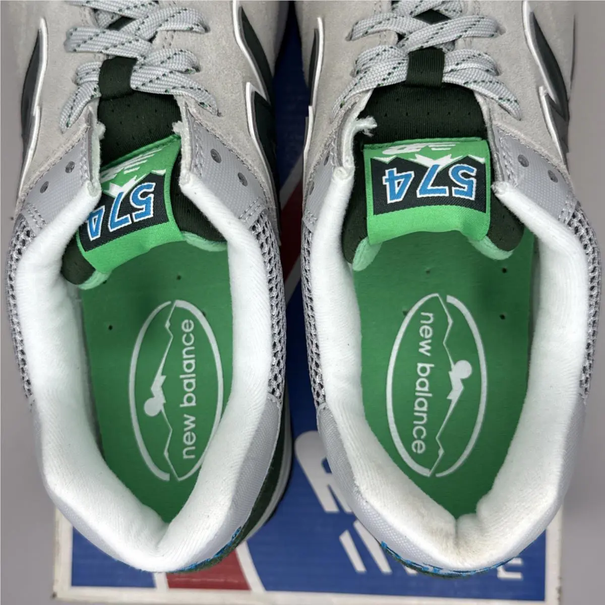 New Balance shoes - 574 - ML574UTC - Gray / Green (UPC: 889969169610) 9