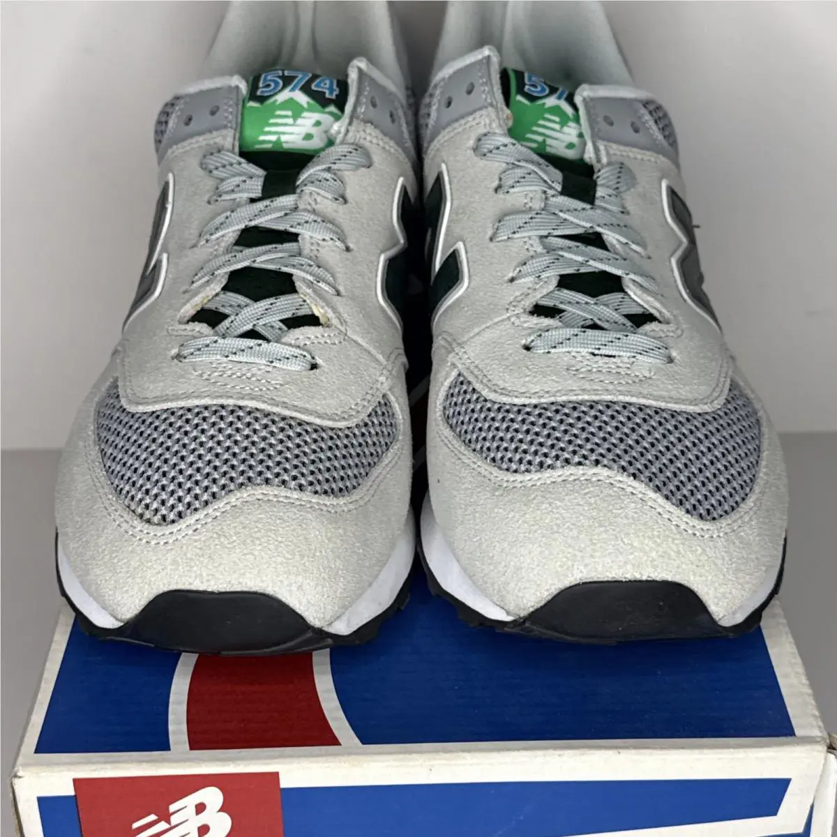 New Balance shoes - 574 - ML574UTC - Gray / Green (UPC: 889969169610) 6