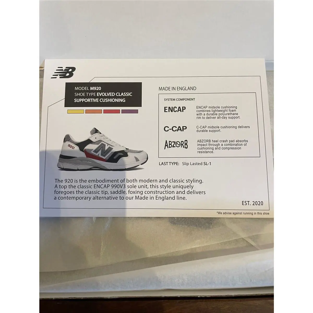 New Balance shoes - New Balance 920 - M920UKF - Multicolor (UPC: 0195907137758) 2