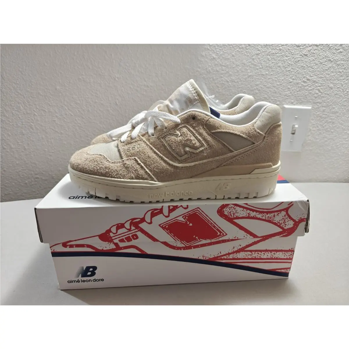 Size 9 - New Balance 550 x Aime Leon Dore Low Taupe Beige