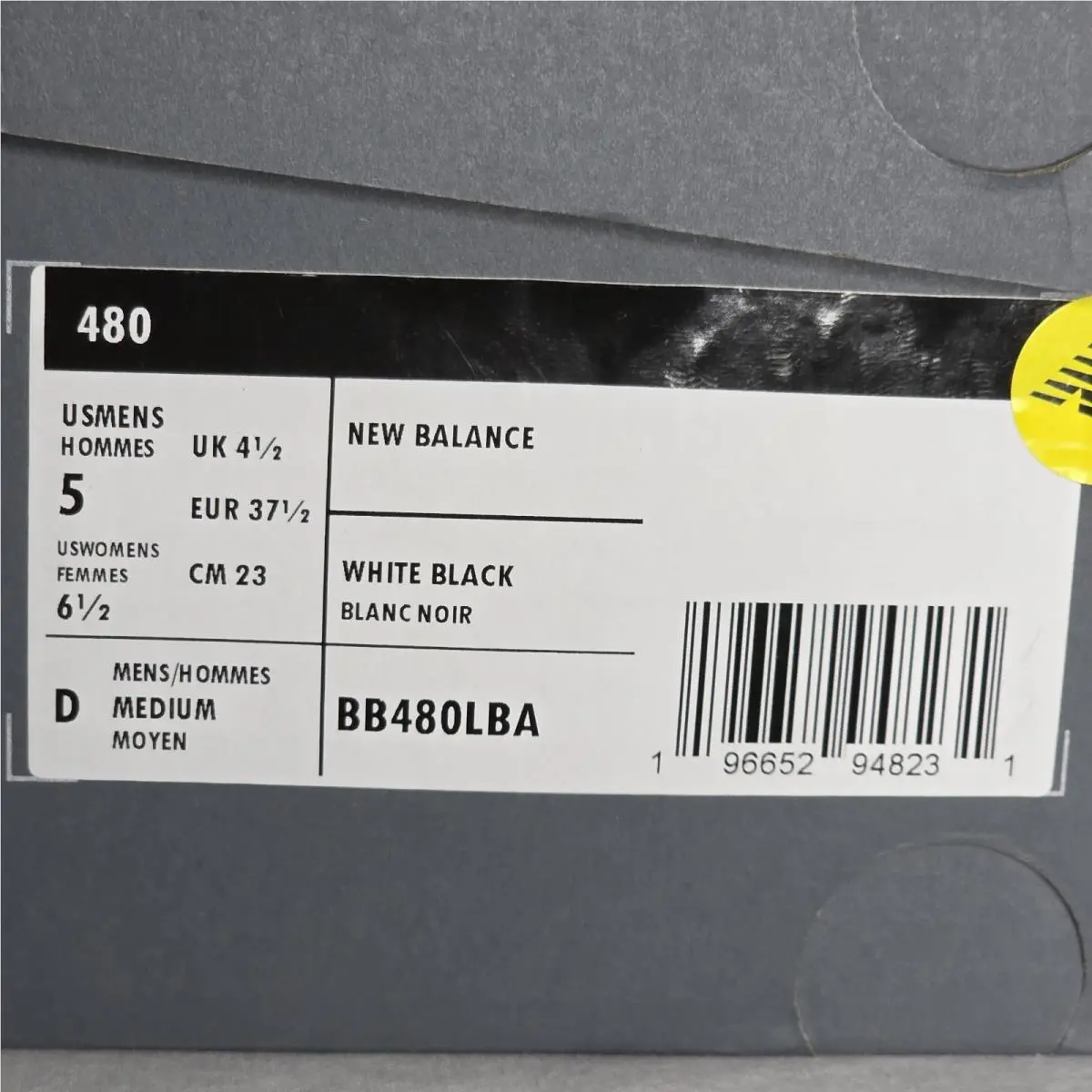New Balance shoes - New Balance 480 - BB480LBA - White (UPC: 196652948231) 9