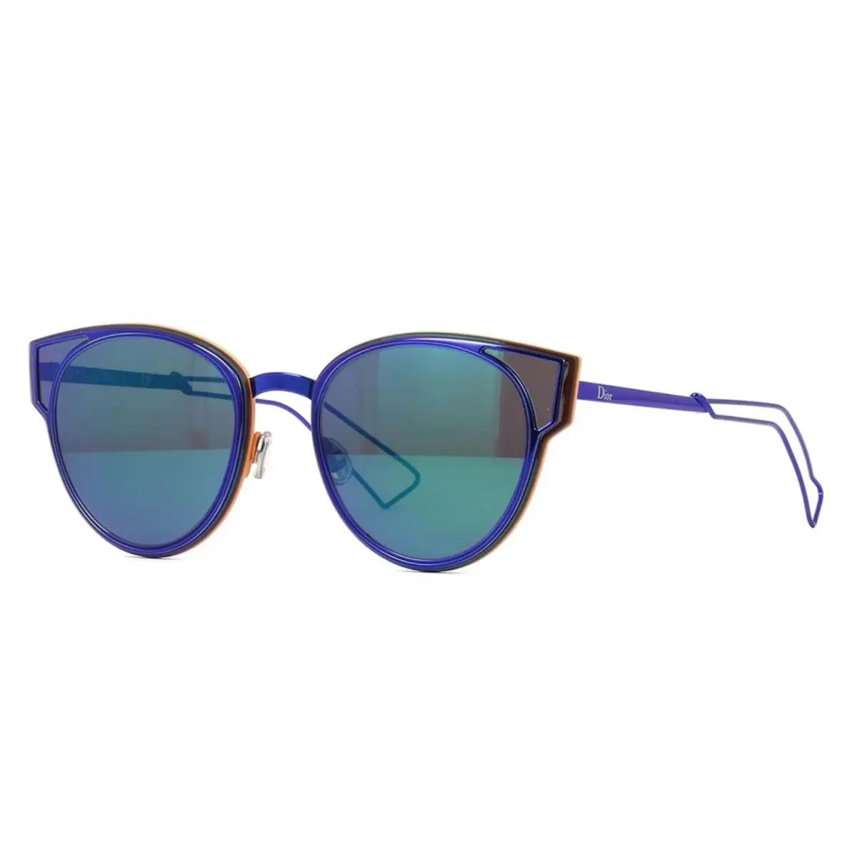 Christian Dior Dioramasculpt KN9T5 63mm Blue Cat Eye Sunglasses Italy
