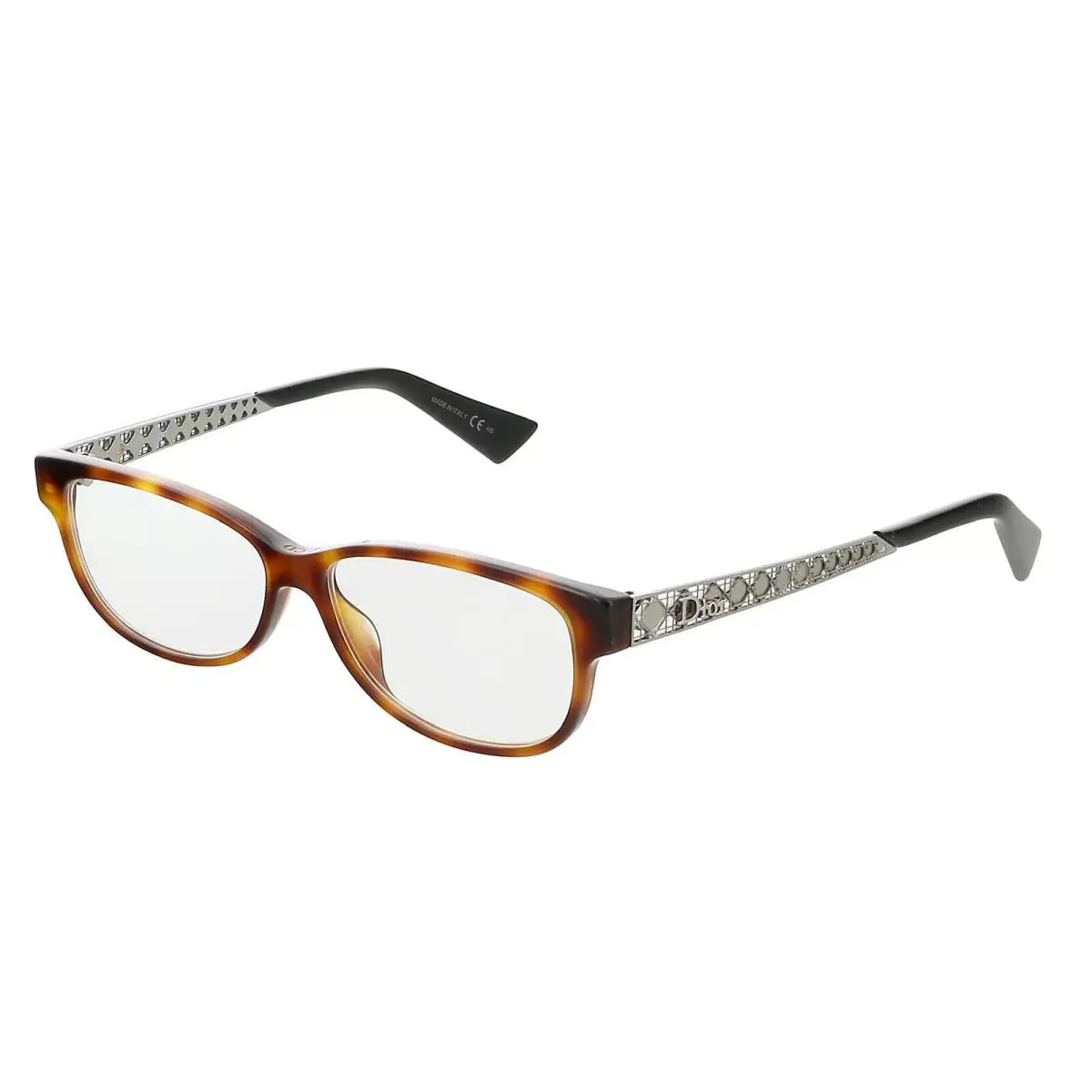 DIORAMAO5 86 Dark Havana Rectangle Optical Frames - Dark Havana, Frame: Dark Havana, Lens: Clear
