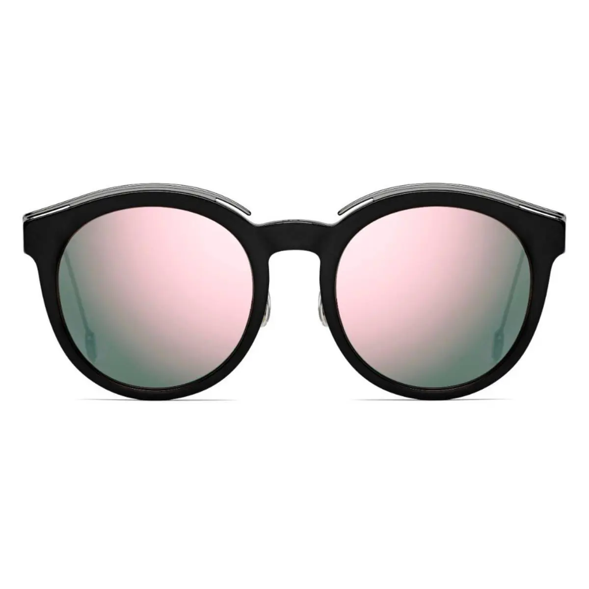 Christian Dior Blossom ANS0J 52mm Black Pink Mirror Sunglasses Italy - Frame: Black, Lens: Pink