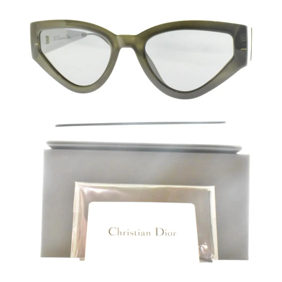Christian  KB72K Grey Cat Style  1 Full Rim Womens Sunglasses by Dior