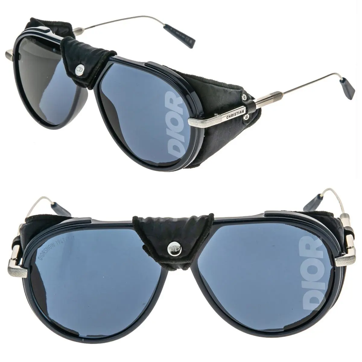 Christian  Snow Blue Mirror Print Oblique A1I Sunglasses DM40099I snow by Dior