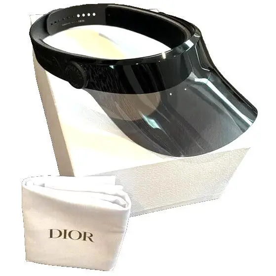 Christian  pacific V1U 11A0 Perspex Rubber Visor Black by Dior