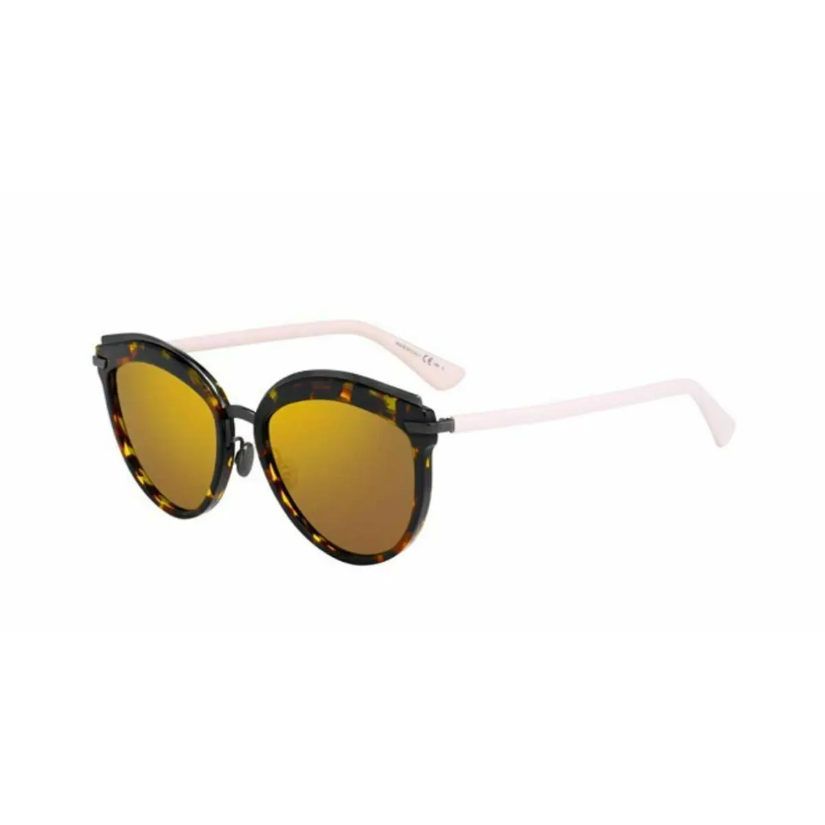 Christian Dior Dioroffset 2S 01K/83 Dark Havana Light Pink Sunglasses - Frame: Dark Havana Light Pink, Lens: Brown Orange
