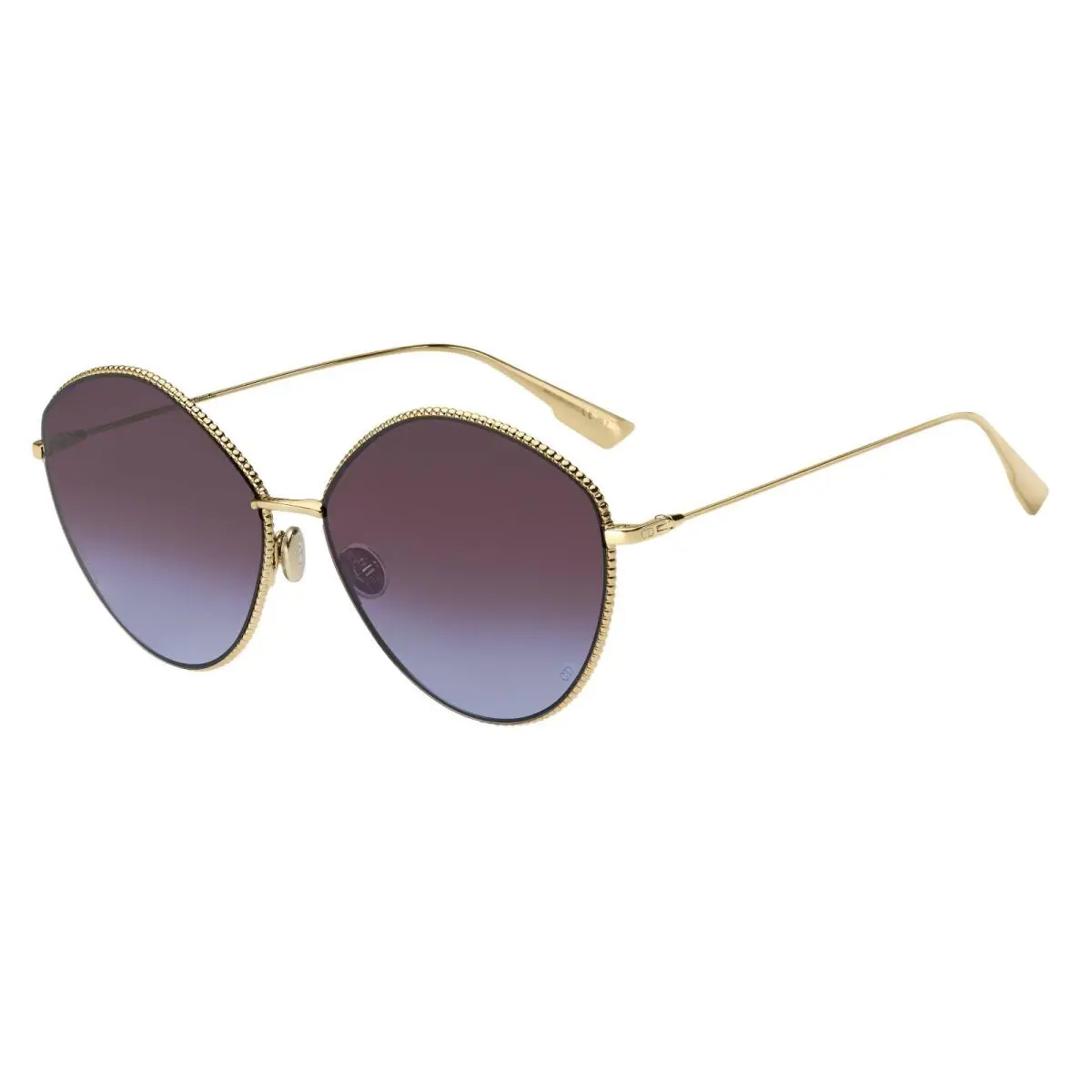 Christian  society 4 J5GKU Gold Sunglasses Grey Lens Italy by Dior