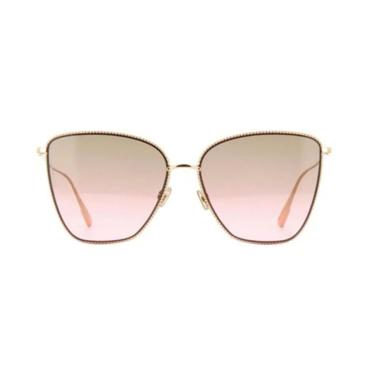 Gold Studded “society 1S” Sunglasses w/ Rose Pink Lenses by Dior
