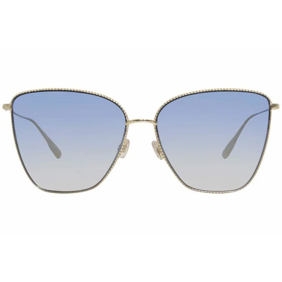 Gold Studded “society 1S” Sunglasses w/ Light Blue Lenses by Dior