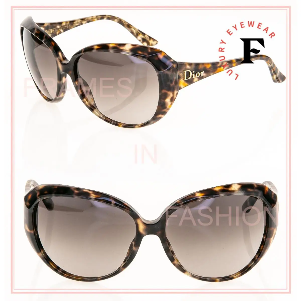Christian  Panther 1 Spotted Brown Animal Print Cat Sunglasses DIORPANTHER1 by Dior