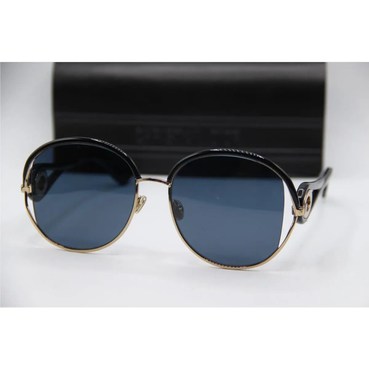 Christian  Valute RHLA9 Black Sunglasses W/case 57-18 by Dior