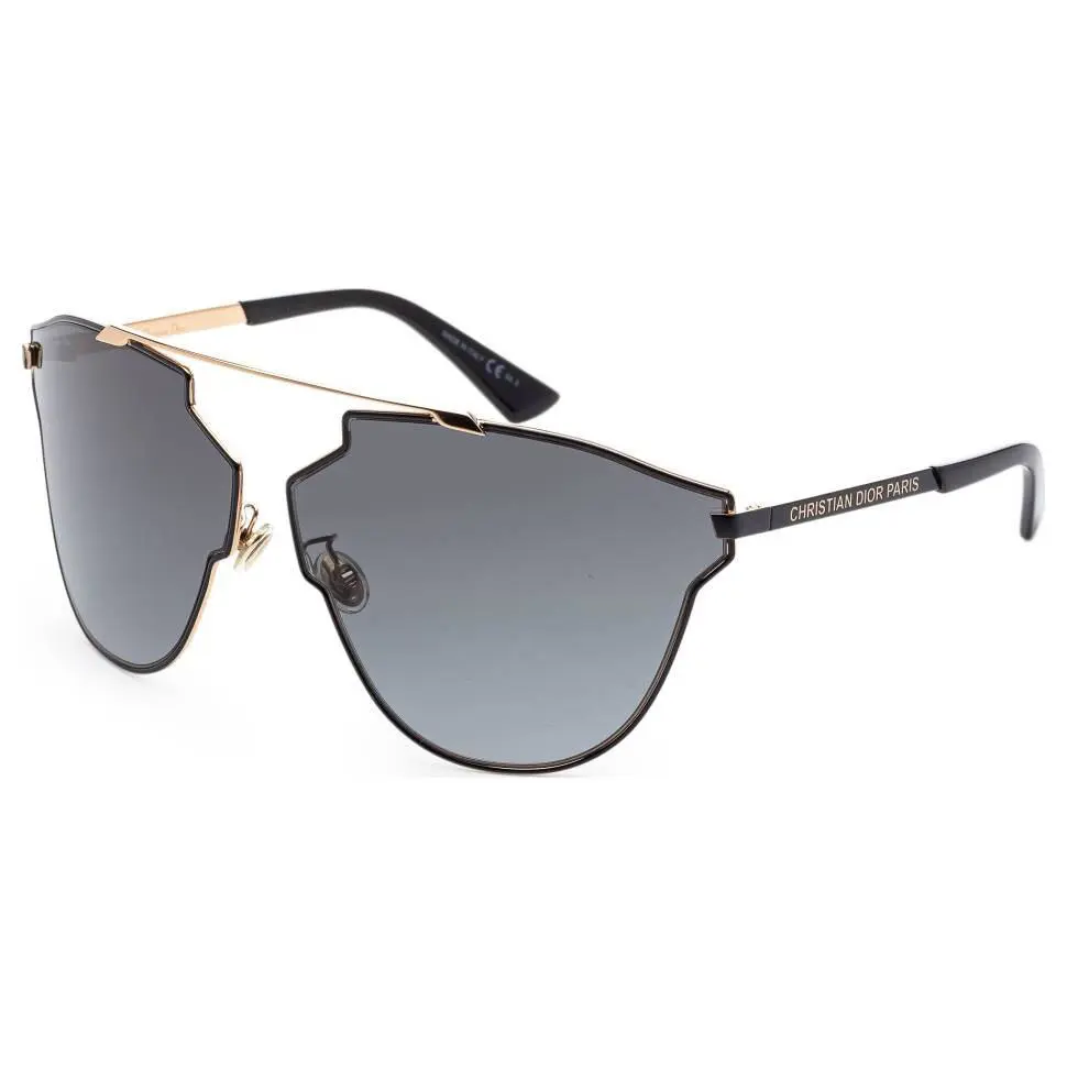 Large Gunmetal Gray Sunglasses w/ Havana Lenses “so Real Fass” by Dior