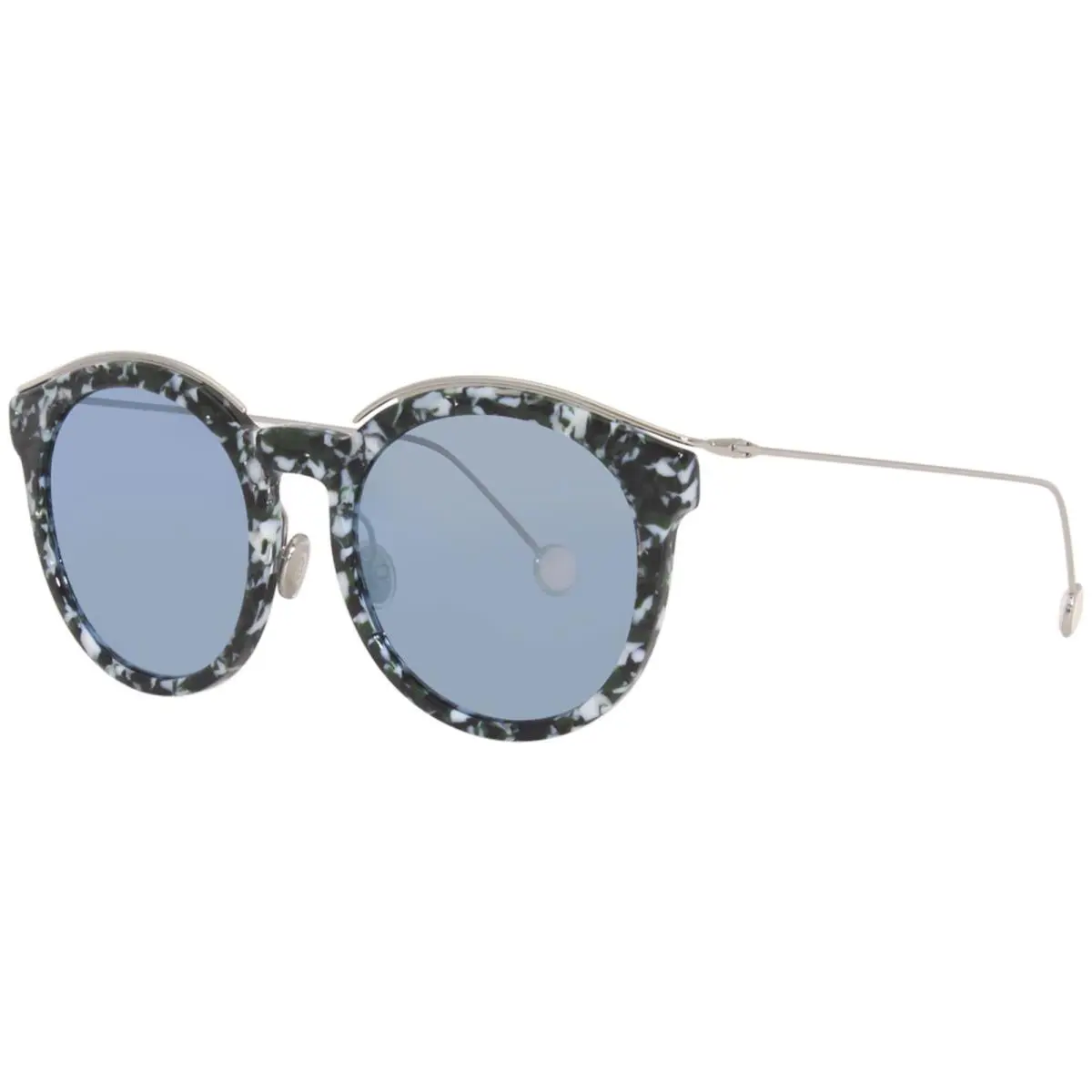 Christian Dior Diorblossom YE63J Sunglasses Women`s Green Pattern/blue Mirror