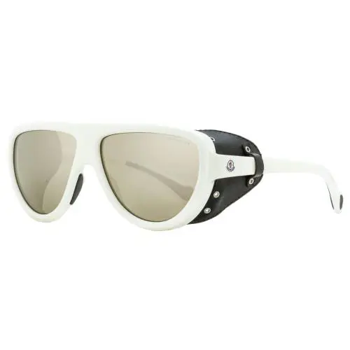 Pilot Sunglasses ML0089 21C White/black 57mm 0089 by Moncler
