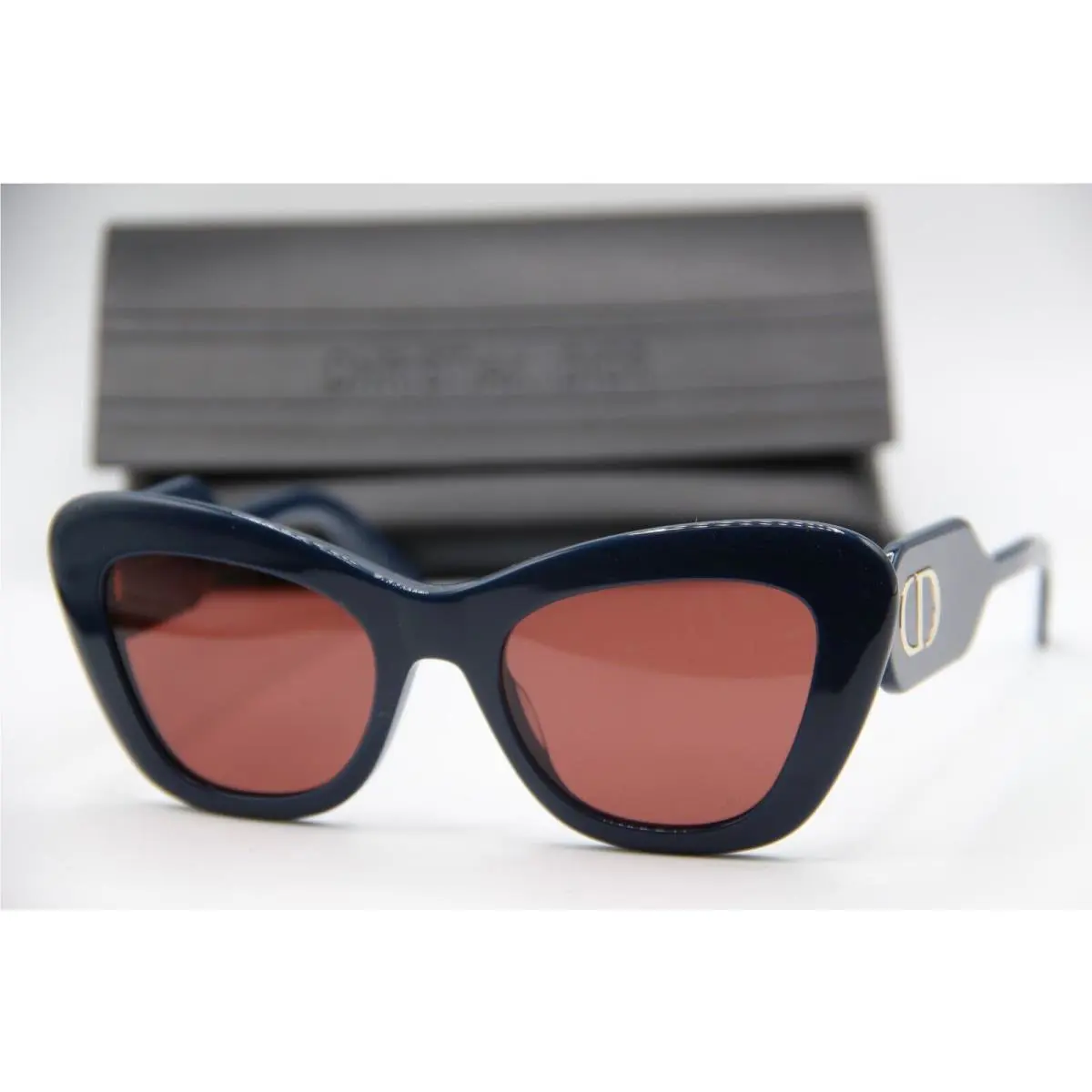 Christian Dior Diorbobby B1U 30D0 Blue Gold Sunglasses Wcase 52-20
