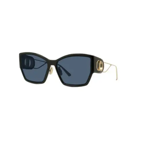 Christian  30 Montaigne S2U 12B0 Black/blue Cat Eye Women`s Sunglasses by Dior