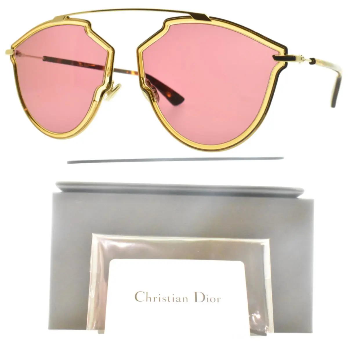Christian  001U1  So Real Rose Gold Round Aviator Full Rim Sunglass by Dior