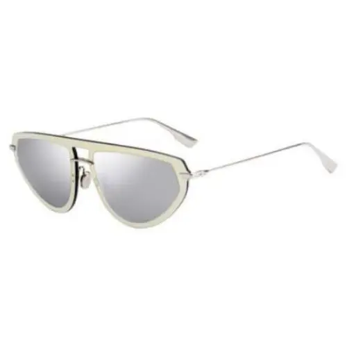 Christian Dior Cat Eye Ultime 2 8310T Gold Mirrored Grey Sunglasses Italy - Frame: Gold, Lens: Mirrored Grey