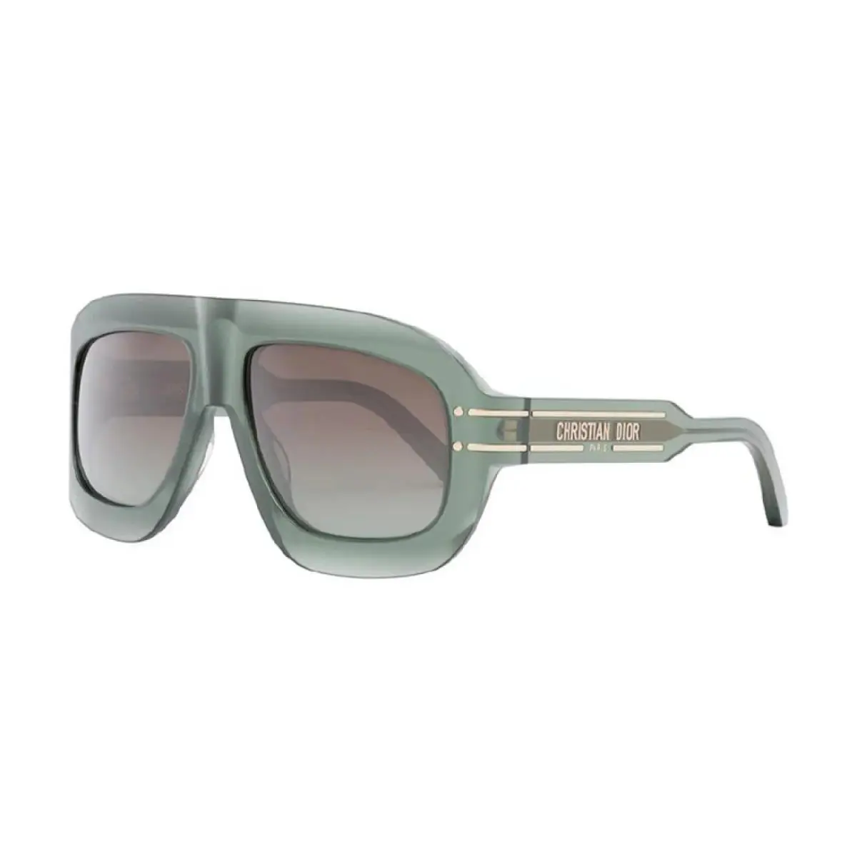 Signature M1U 55F2 Aviator Transparent Green/brown 58 mm Women`s Sunglasses by Dior