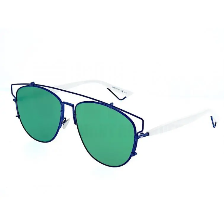 Technologic Tvcaf White /blue Light Green Mirror Tvc AF Sunglasses by Dior