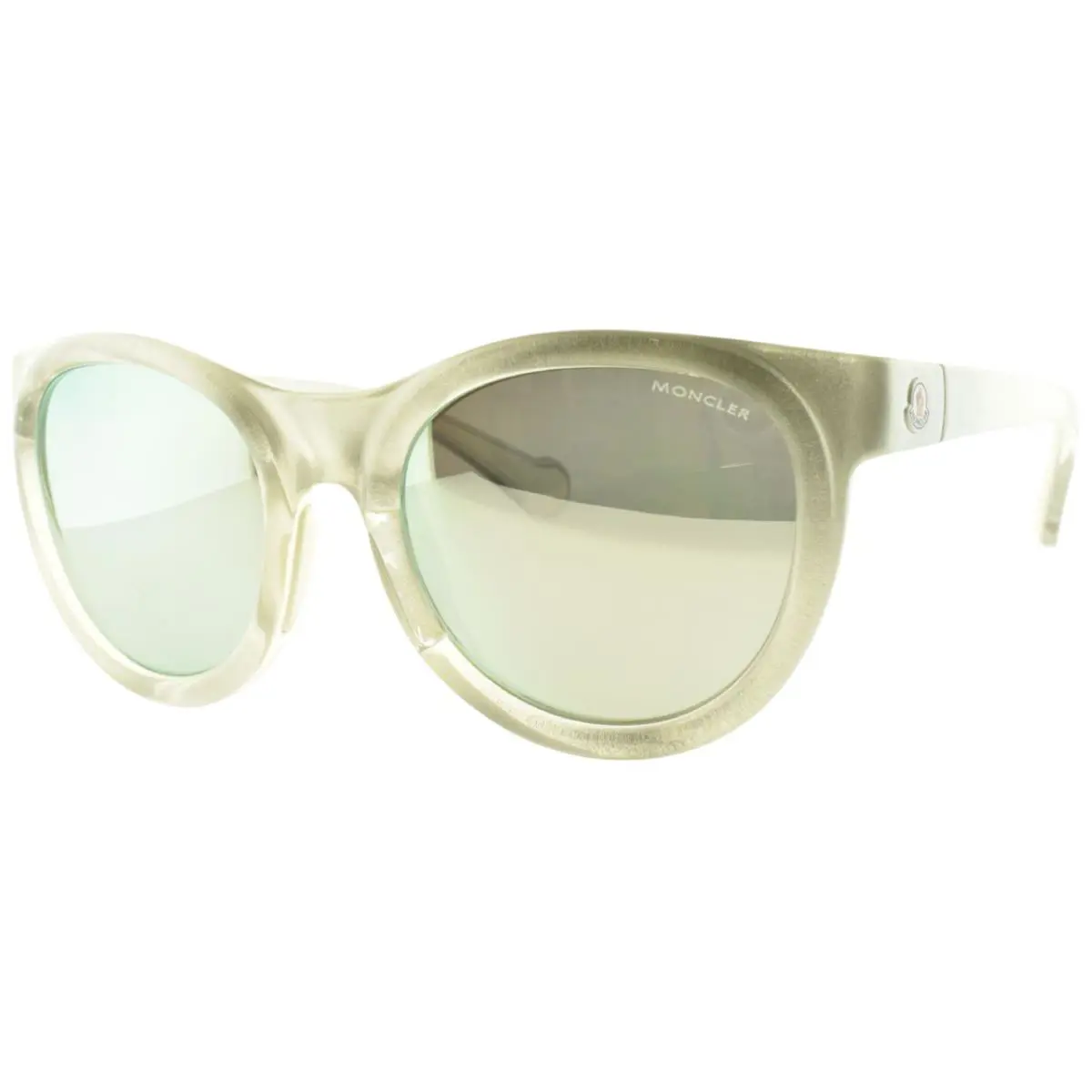 Moncler ML0087 20D 52-19-135 Silver Round Full Rim Womens Sunglasses