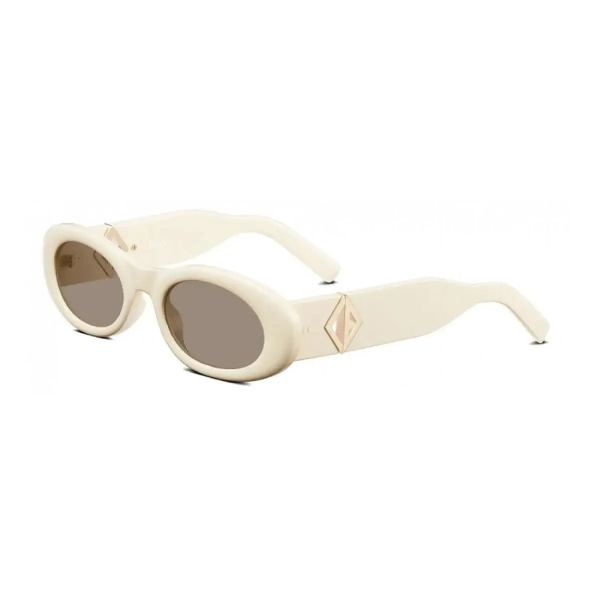 Dior CD DIAMONDR1I 50F0 Oval Ivory/brown 52 mm Unisex Sunglasses Frame