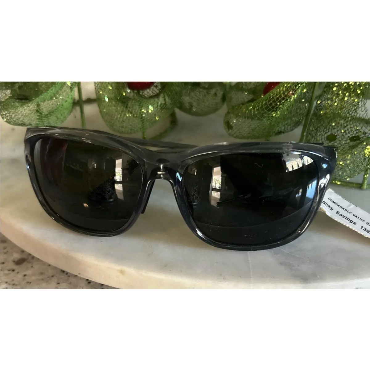 Moncler ML0234-K 20C Clear Gray Wrap Around Plastic Sunglasses 60-16-130