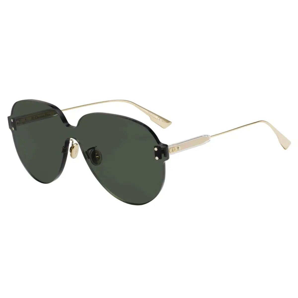Christian  DIORCOLORQUAKE3 1ED/QT Gold w Solid Green Lens Sunglasses Italy by Dior